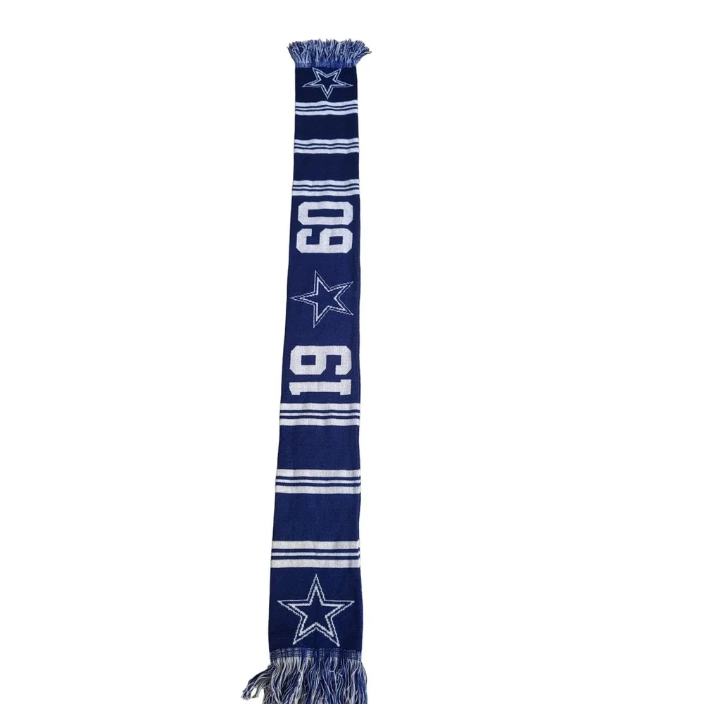 Dallas Cowboys Scarf 1960‎ NFL Blue White Football Outdoor Winter Sportswear